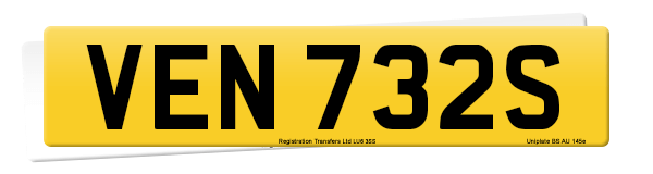 Registration number VEN 732S